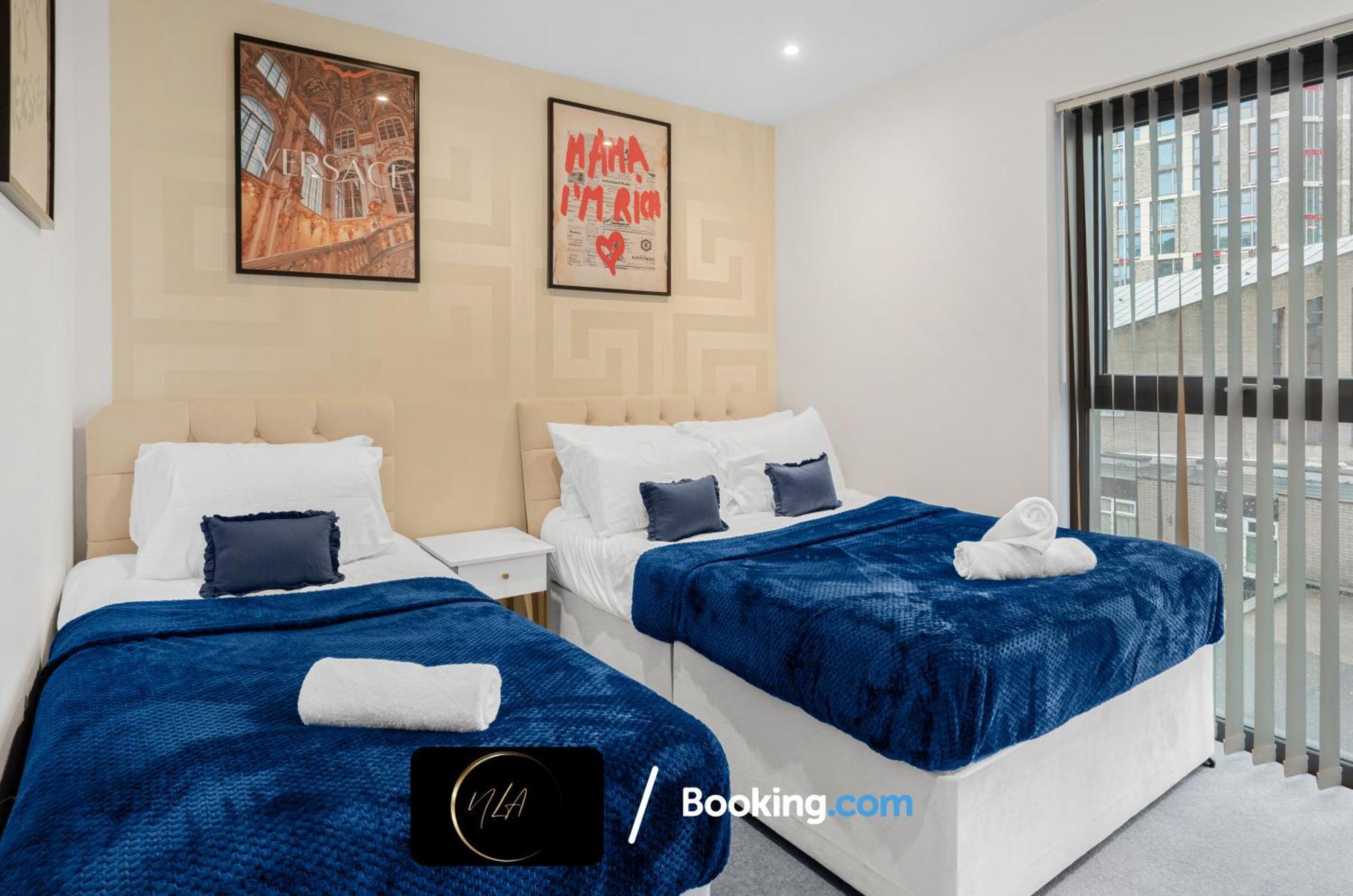 City Centre Apartment With Free Parking, 2 Bathrooms, Netflix And Wifi - Suitable For Contractors And Families - By Noor Luxury Accommodations Birmingham Exterior photo