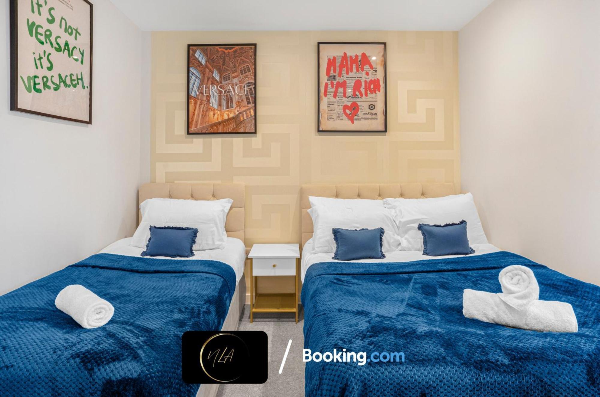 City Centre Apartment With Free Parking, 2 Bathrooms, Netflix And Wifi - Suitable For Contractors And Families - By Noor Luxury Accommodations Birmingham Exterior photo