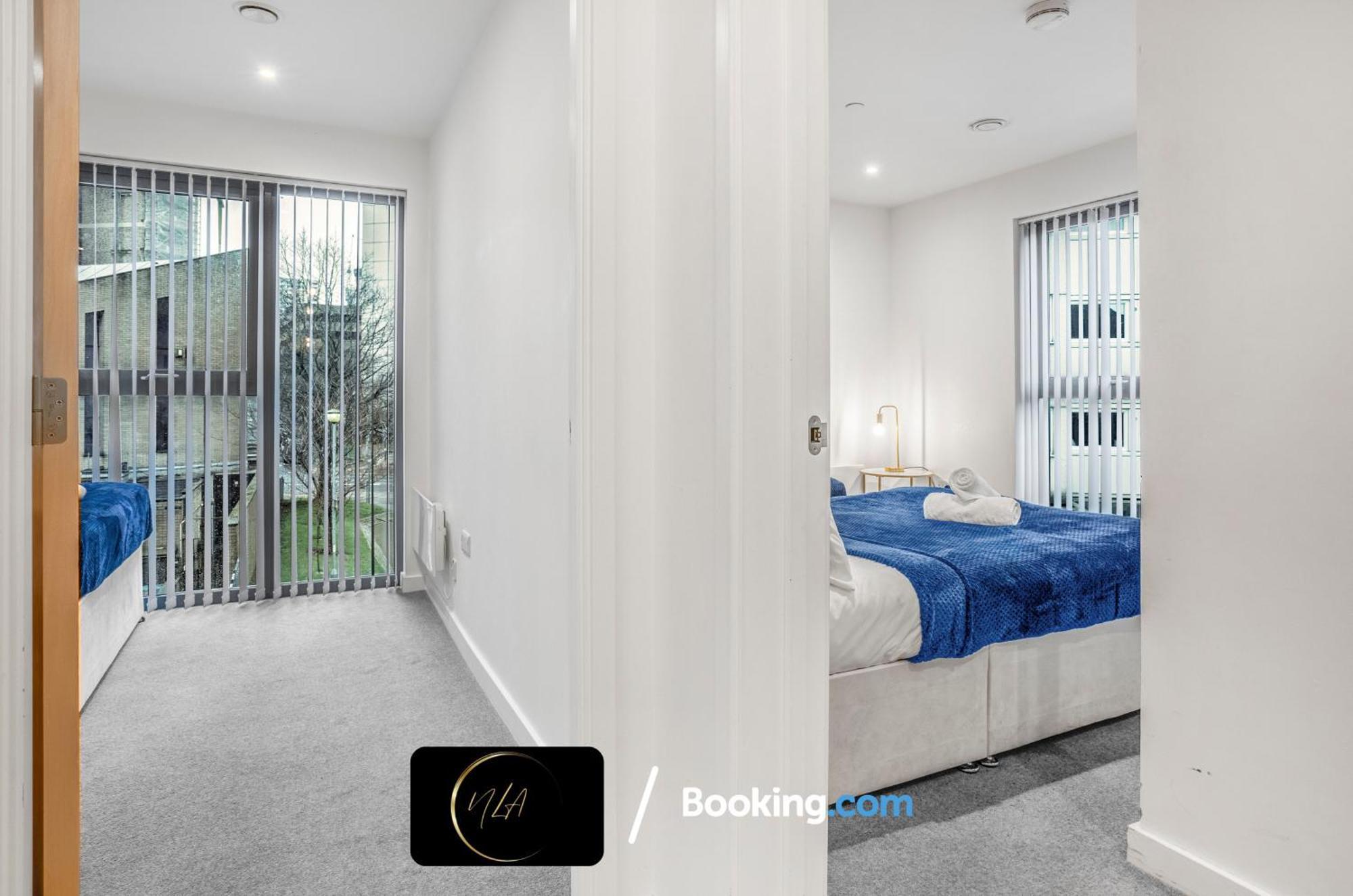 City Centre Apartment With Free Parking, 2 Bathrooms, Netflix And Wifi - Suitable For Contractors And Families - By Noor Luxury Accommodations Birmingham Exterior photo
